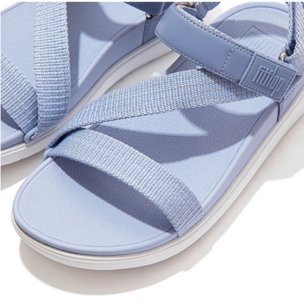Fitflops Loosh Webbing Z-Strap Wild Lavender Women's Sandals Size 7 - Picture 8 of 11